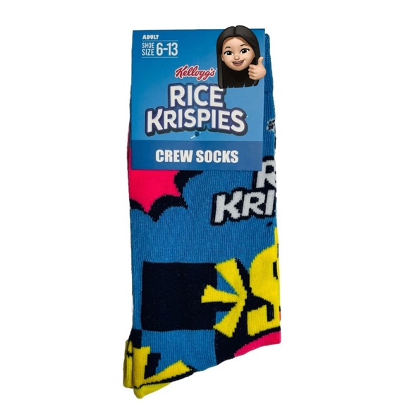 NWT Kelloggs Rice Krispies Y2K Novelty Socks - Picture 11 of 13